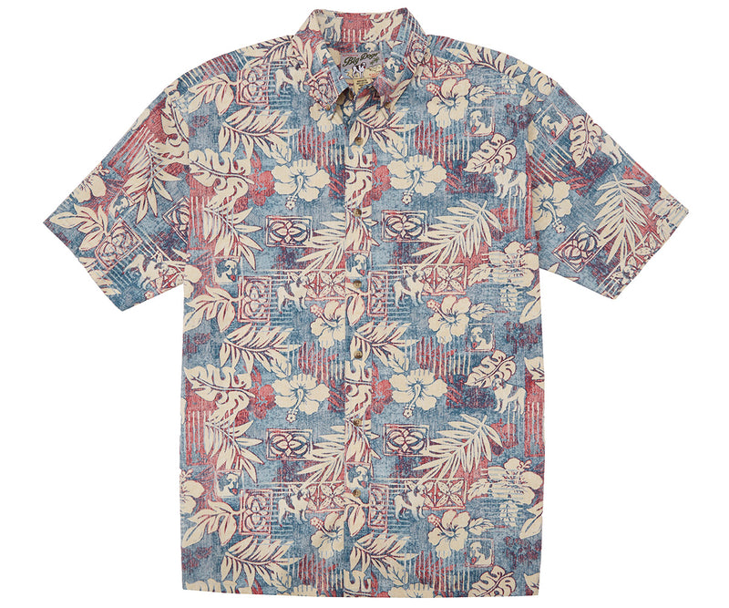 Hibiscus and Fern Cotton Shirt