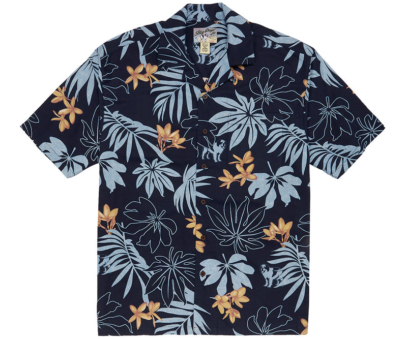 Plumeria Garden Rayon Shirt
