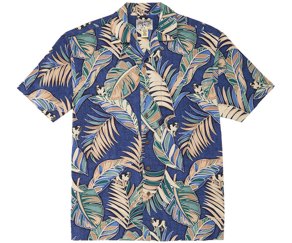 Ferns and Logo Rayon Shirt