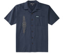 Embroidered Kakau Textured Rayon Shirt