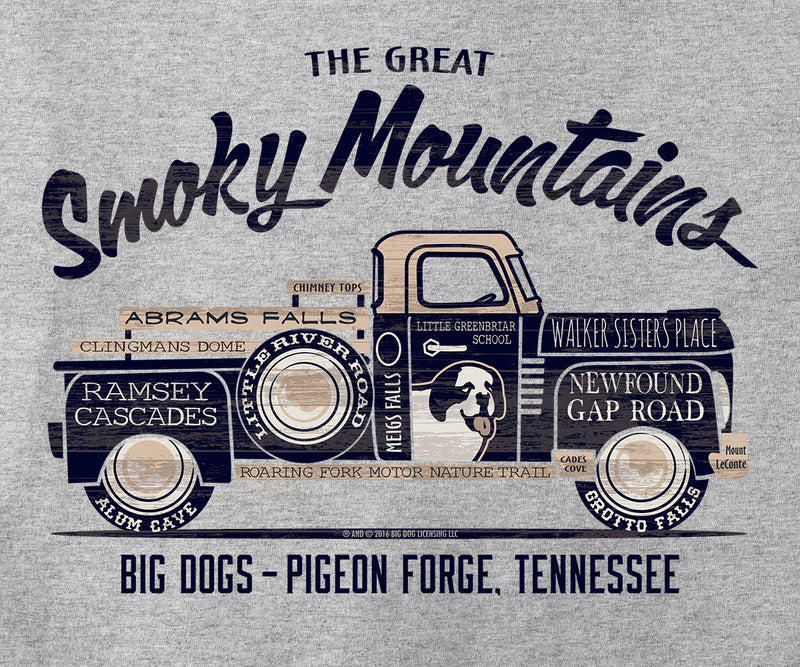 Smoky Mountain Landmark Truck T-Shirt