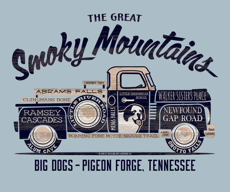 Smoky Mountain Landmark Truck T-Shirt