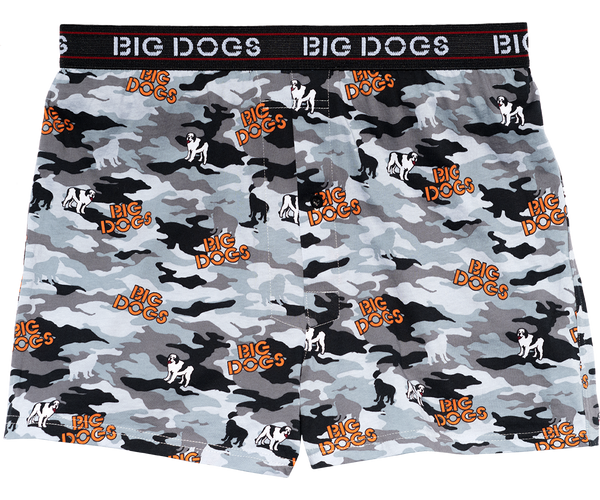 Camo Gray Printed Knit Boxers