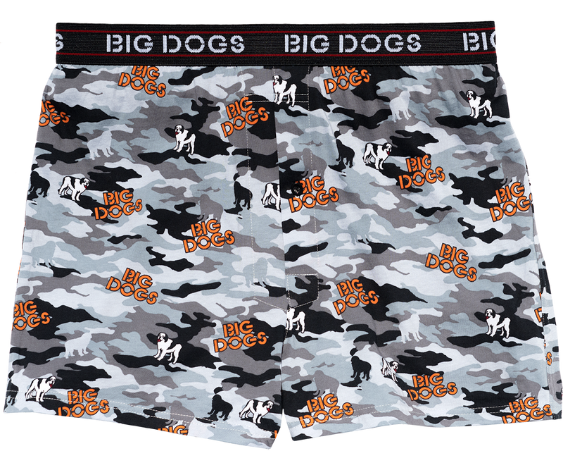Camo Gray Printed Knit Boxers