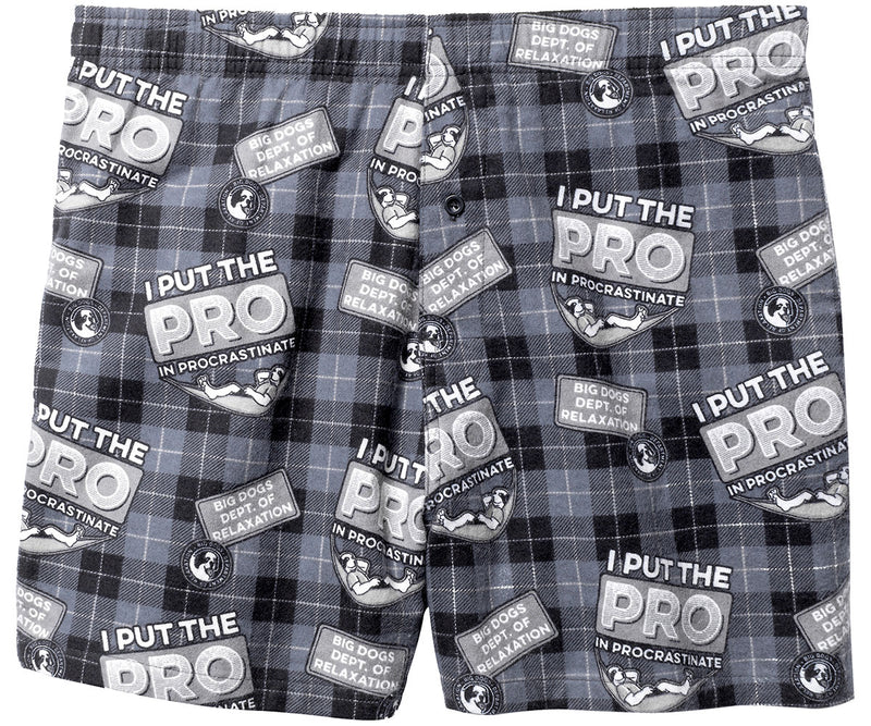 Procrastinate Flannel Boxers