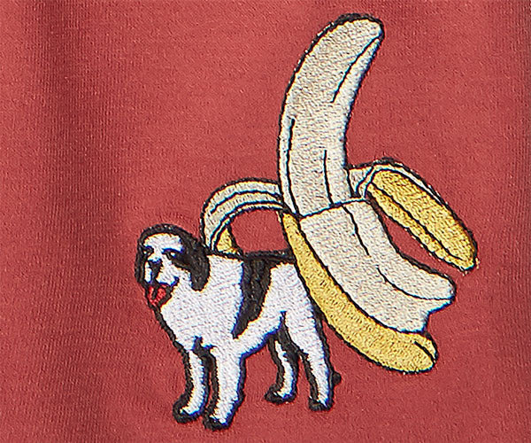 Happy To See You Banana Embroidered Knit Boxers