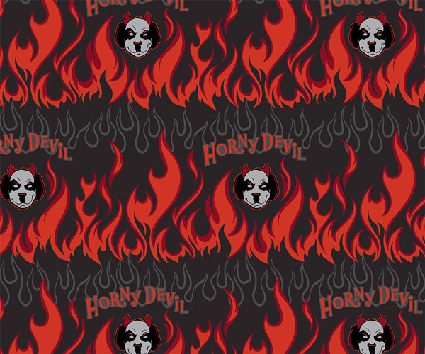 Horny Devil Printed Knit Boxers