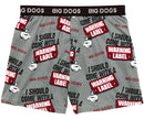 Warning Label Printed Knit Boxers