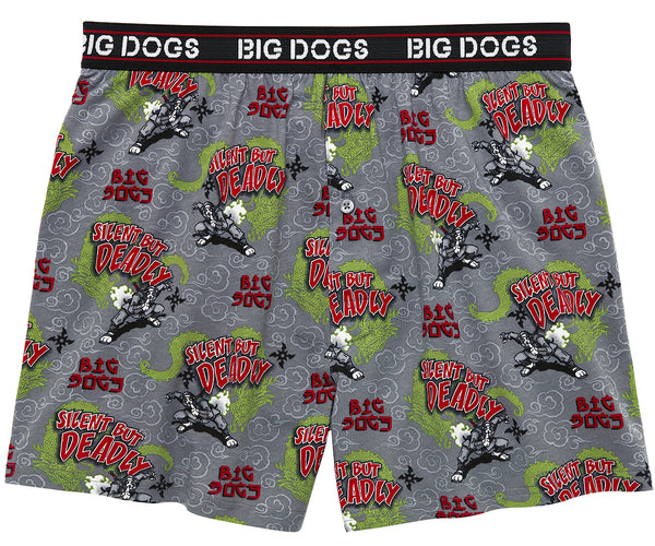 Ninja Silent But Deadly Printed Knit Boxers