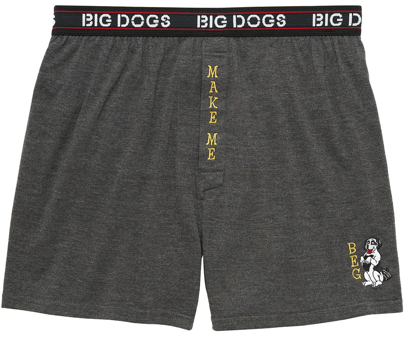 Make Me Beg Embroidered Knit Boxers – Big Dogs
