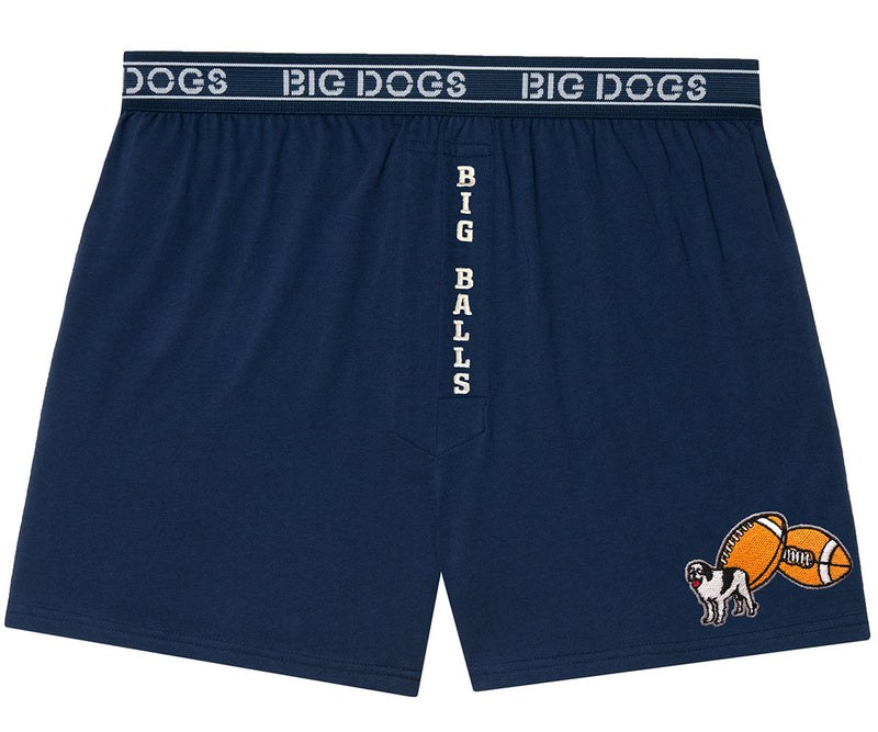 Big Balls Football Embroidered Knit Boxer – Big Dogs