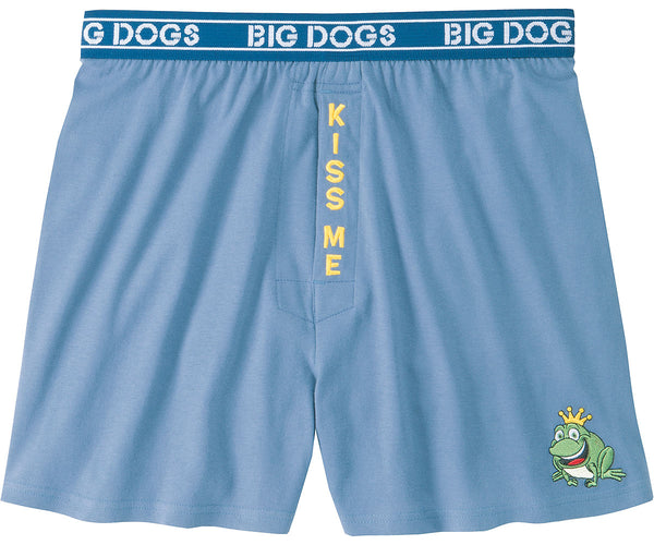 Kiss Me Embroidered Knit Boxers