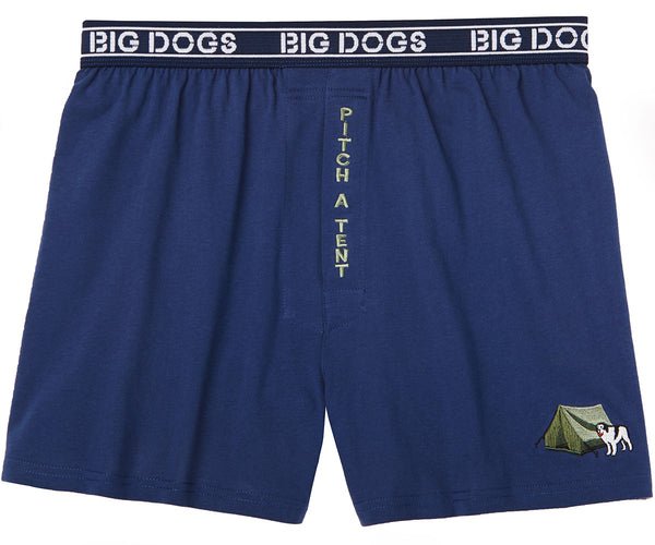 Pitch A Tent Embroidered Knit Boxers