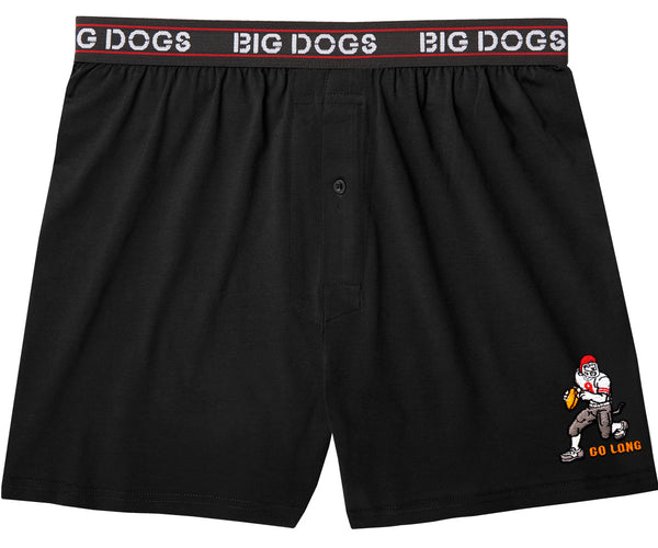 Go Long Football Embroidered Knit Boxers