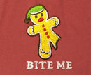 Bite Me Christmas Embroidered Knit Boxers