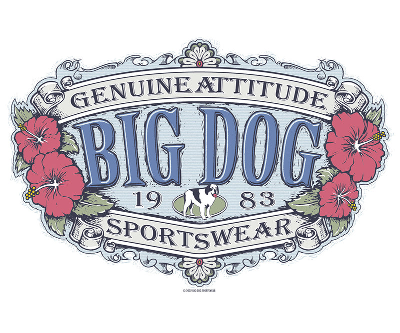 Big Dog Hibiscus Muscle Shirt