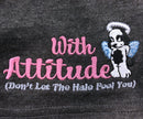 Women's Angel With Attitude Embroidered Knit Boxer