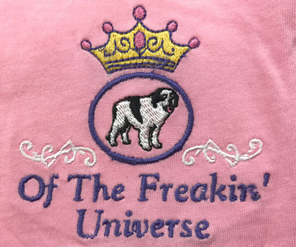 Women's Queen Of The Freakin' Universe Embroidered Knit Boxer