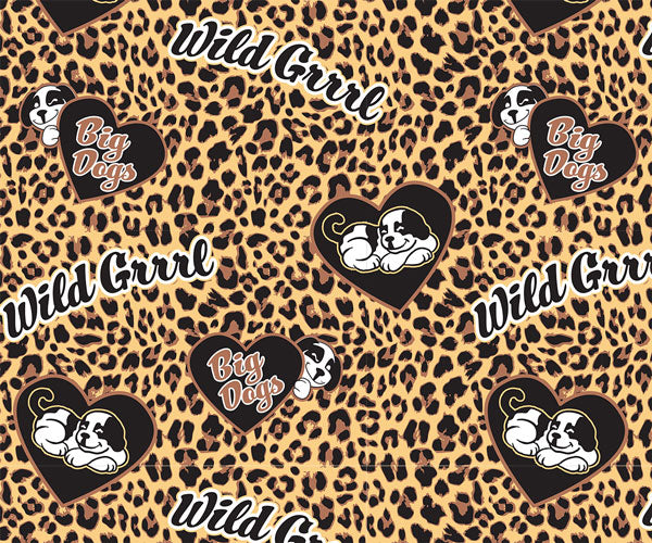 Women's Wild Girl Printed Flannel Boxers