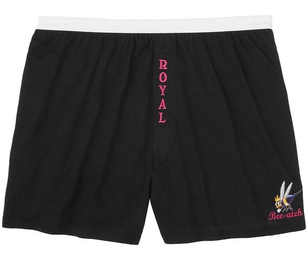 Women's Royal Bee-atch Embroidered Knit Boxer