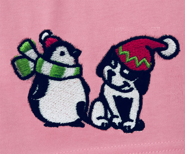 Women's Big Dog & Penguin Embroidered Knit Boxers