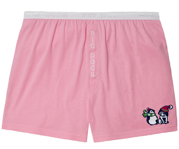 Women's Big Dog & Penguin Embroidered Knit Boxers