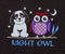Night Owl Embroidered Lounge Shirt