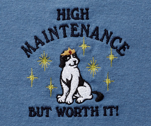 Worth It Embroidered Lounge Shirt