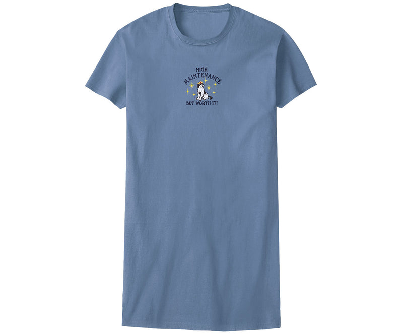 Worth It Embroidered Lounge Shirt