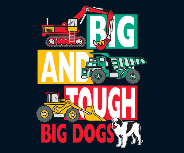 Kids Big And Tough Trucks T-Shirt