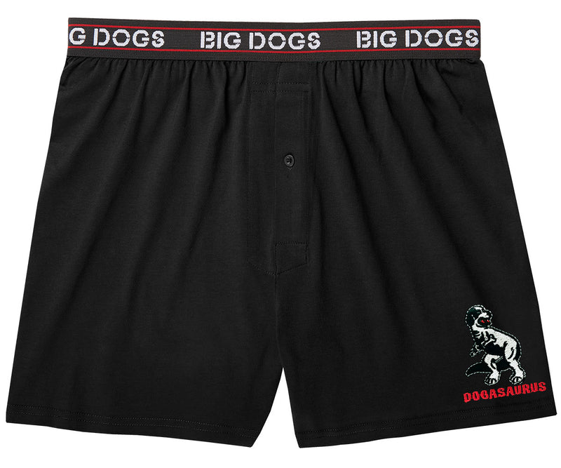 Dogasaurus Embroidered Knit Boxer