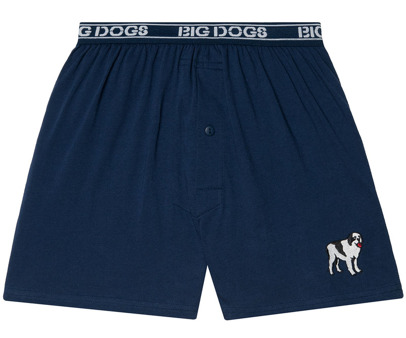 Big Dog Logo Embroidered Knit Boxer