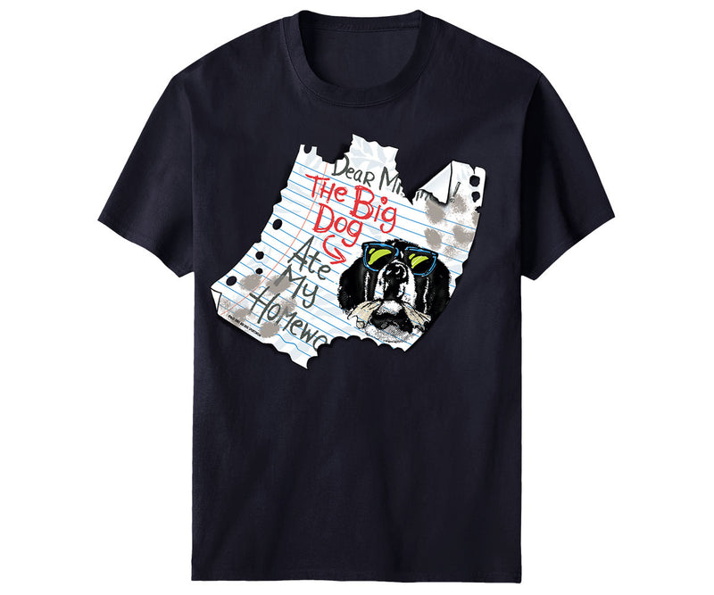 BIG DOG ATE MY HOMEWORK Kids T-Shirt