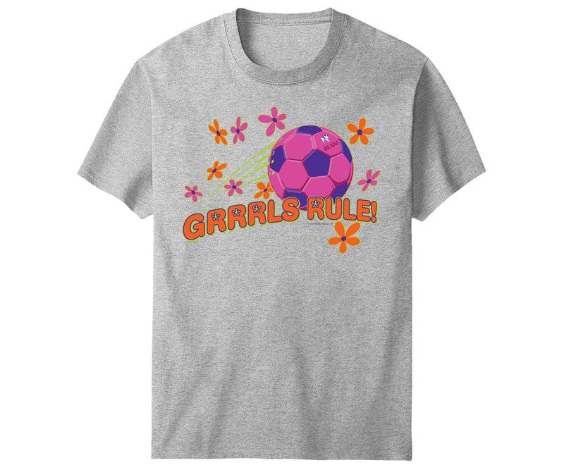 Grrrls Rule Soccer (Youth Only) T-Shirt