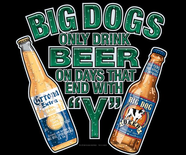 Only Drink Beer On Days That End In 'Y' T-Shirt