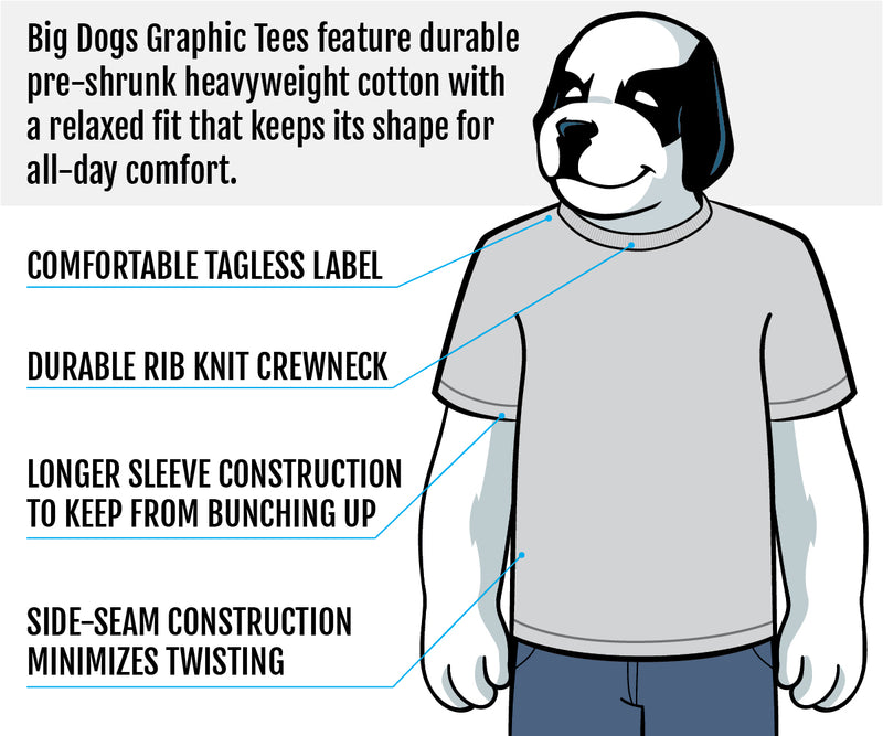 Big Dog Man Cave Rules T-Shirt