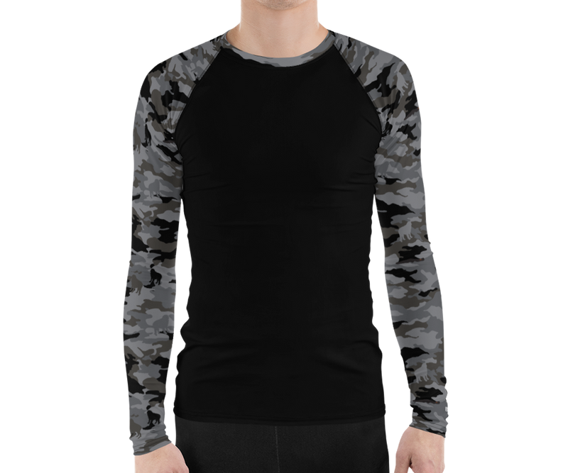 Camo Sleeves Men's Rash Guard