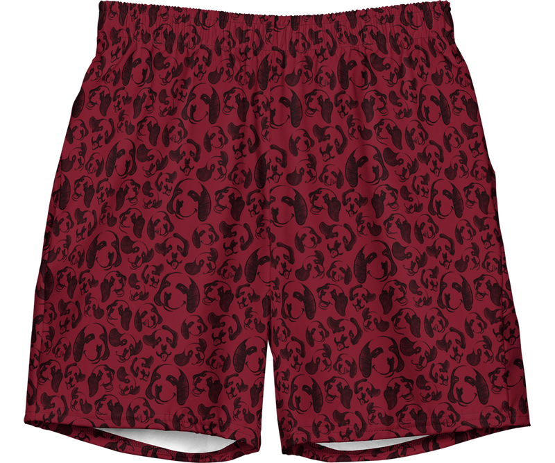 Sketchy Dogs swim trunks
