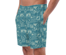Fish Batik swim trunks