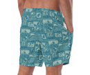 Fish Batik swim trunks