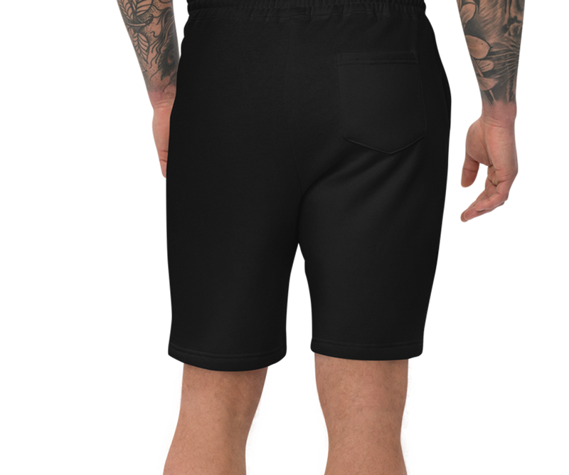 Logo Embroidered Men's Fleece Shorts