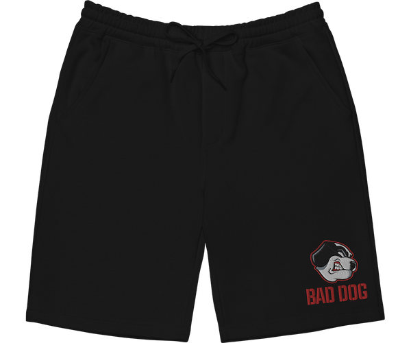 Bad Dog Embroidered Men's Fleece Shorts