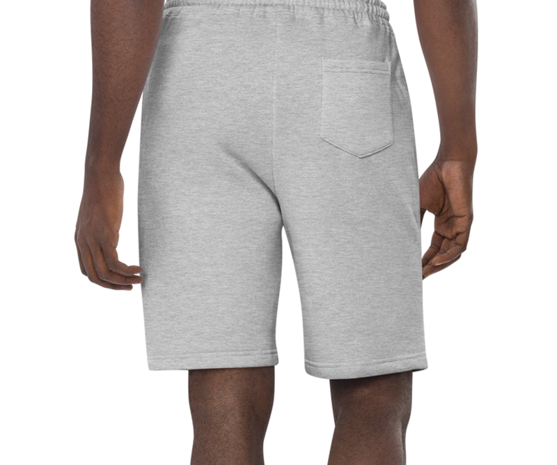 Running Dog Embroidered Men's Fleece Shorts
