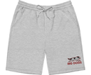 Running Dog Embroidered Men's Fleece Shorts
