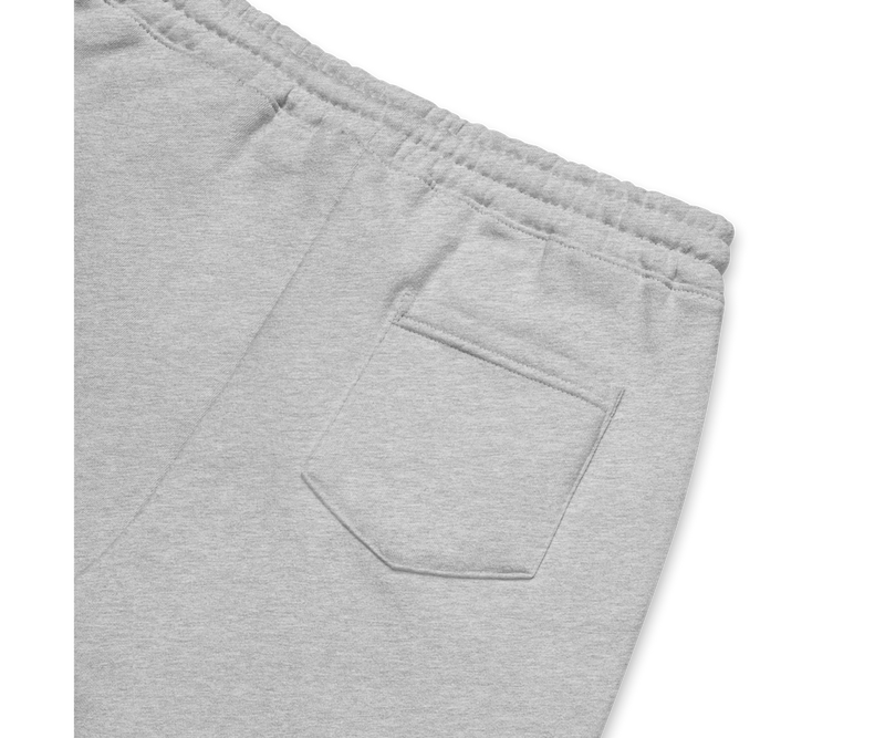 Running Dog Embroidered Men's Fleece Shorts