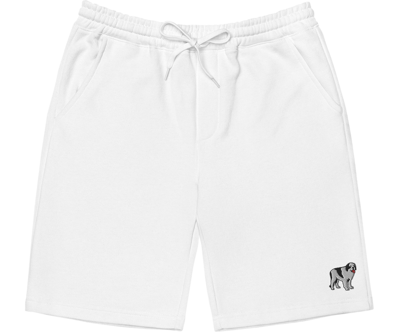 Logo Embroidered Men's Fleece Shorts