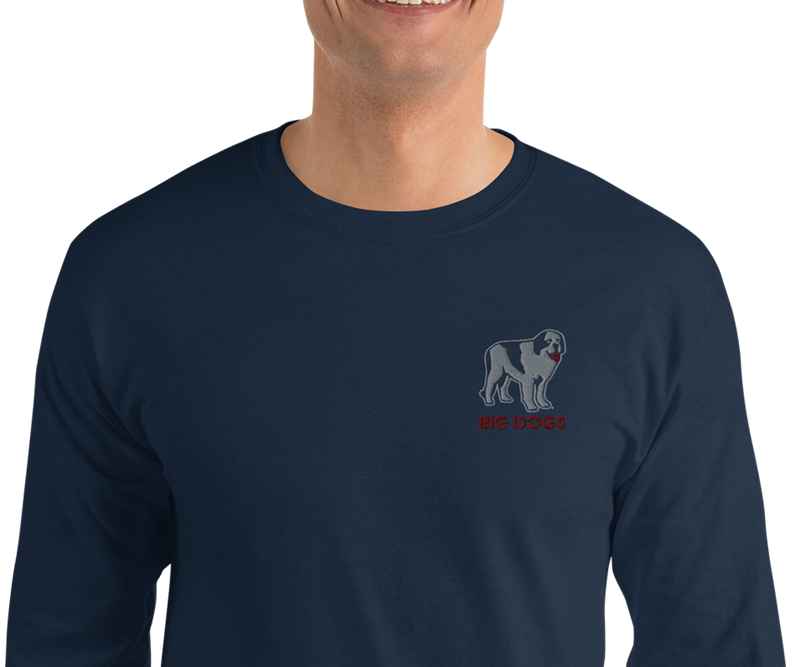 Logo Embroidered Long Sleeve T-shirt