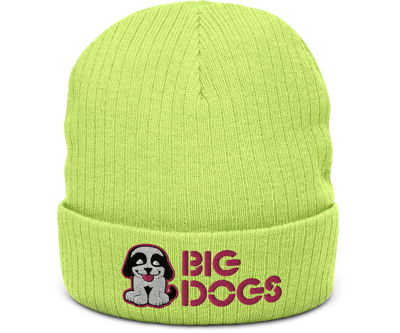 Puppy Ribbed Knit Beanie