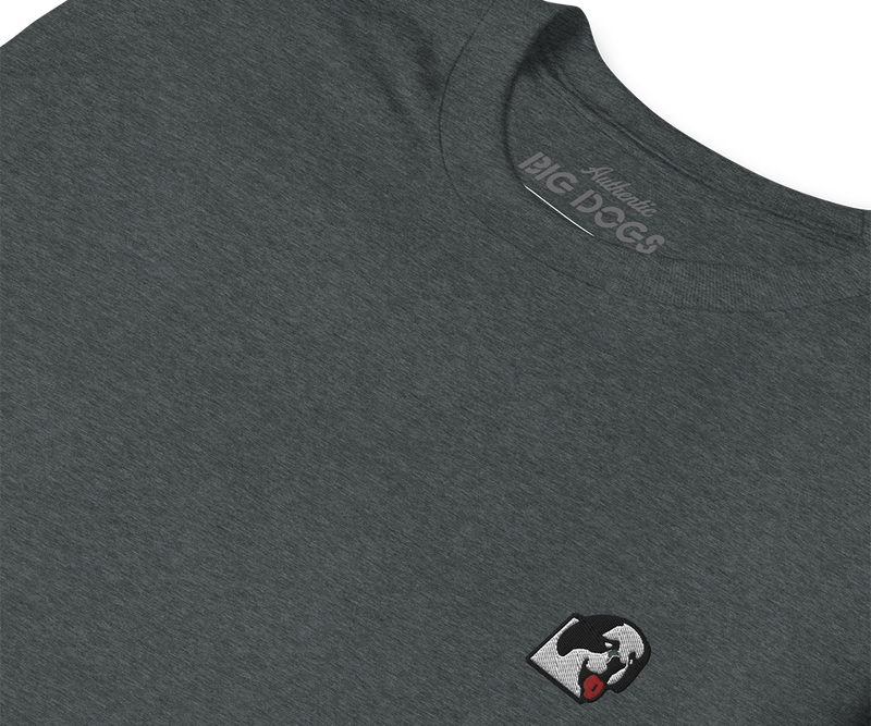 Dog Face Embroidered T-Shirt