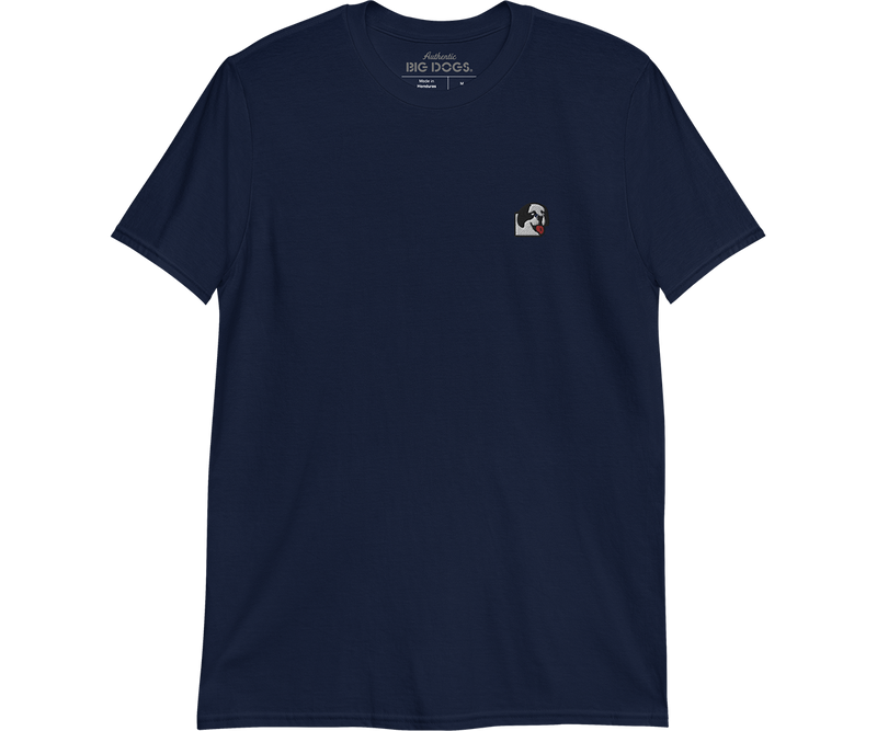 Dog Face Embroidered T-Shirt